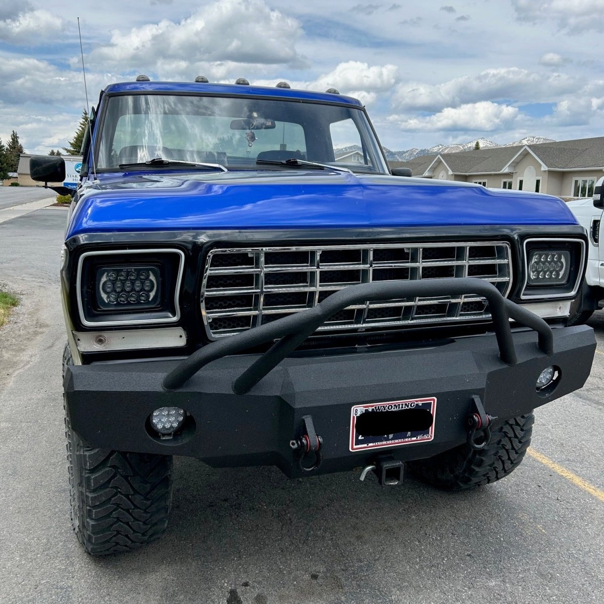 1973 - 1979 Ford F100/F150 Front Winch Bumper - Iron Bull BumpersFRONT IRON BUMPER