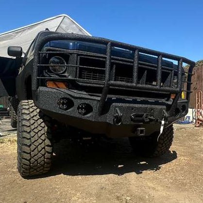1973 - 1980 Chevrolet C10/C20/C30 K10/K20/K30 Front Bumper - Iron Bull BumpersFRONT IRON BUMPER