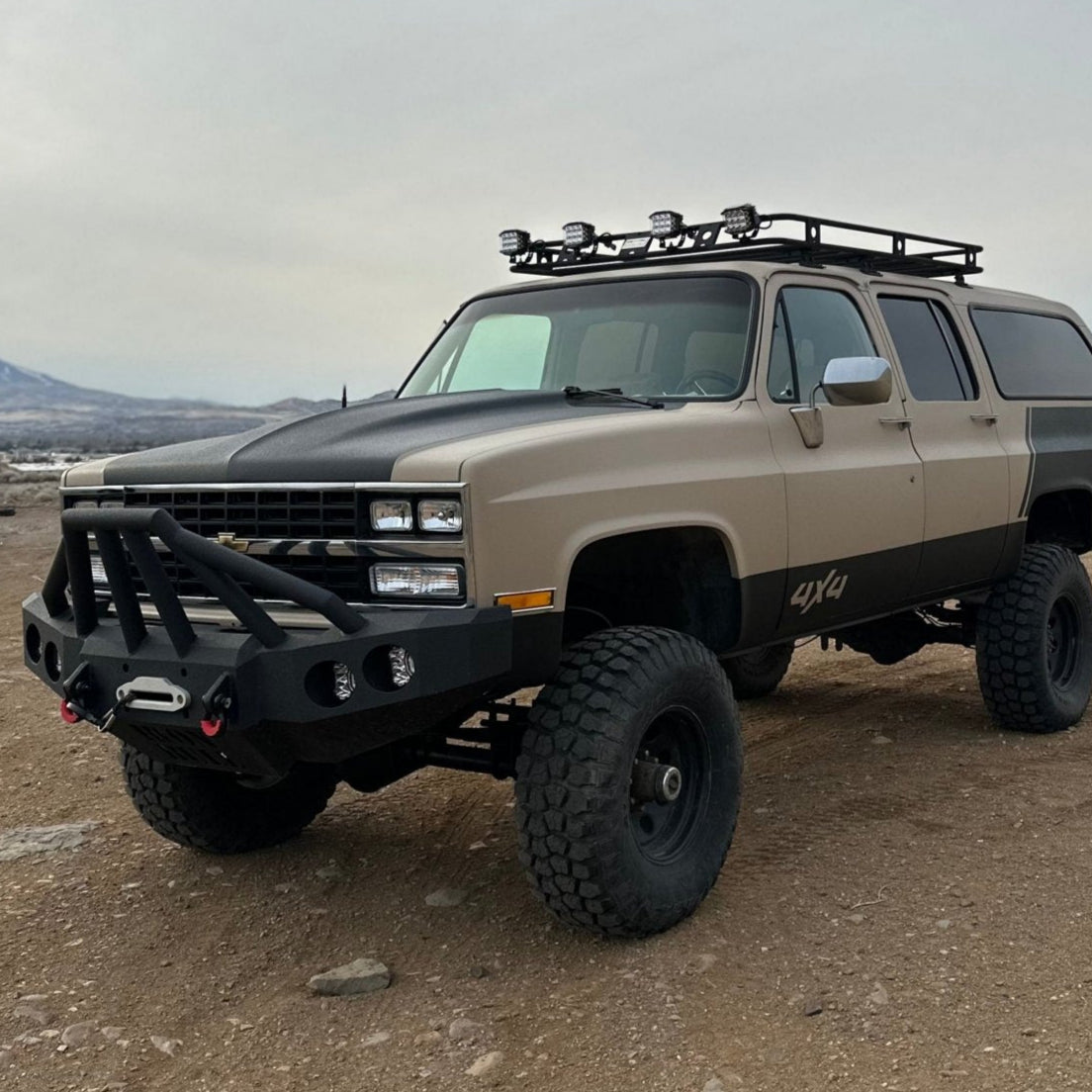 1981 - 1987 Chevrolet Suburban Front Bumper - Iron Bull BumpersFRONT IRON BUMPER