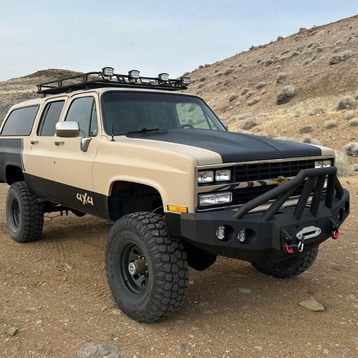 1981 - 1987 Chevrolet Suburban Front Bumper - Iron Bull BumpersFRONT IRON BUMPER
