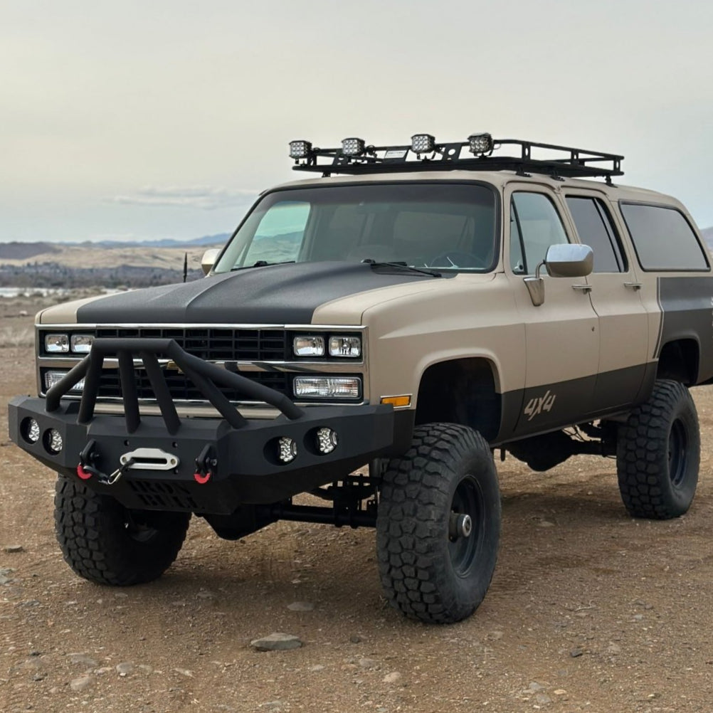 1981 - 1987 Chevrolet Suburban Front Bumper - Iron Bull BumpersFRONT IRON BUMPER