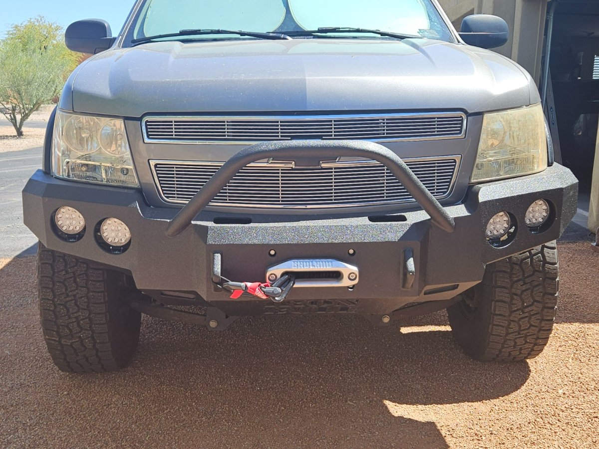 2007 - 2014 Chevrolet Tahoe / Suburban 1500 Front Bumper - Iron Bull BumpersFRONT IRON BUMPER