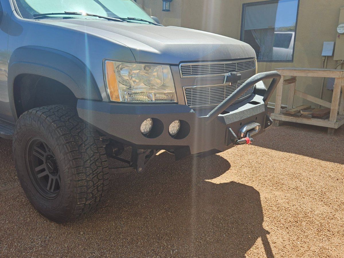 2007 - 2014 Chevrolet Tahoe / Suburban 1500 Front Bumper - Iron Bull BumpersFRONT IRON BUMPER