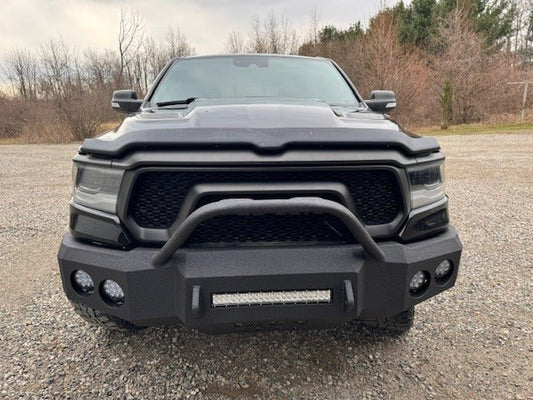 2019 - 2024 RAM Rebel/Warlock 1500 Front Bumper | Parking Sensor Cutout Available - Iron Bull BumpersFRONT IRON BUMPER