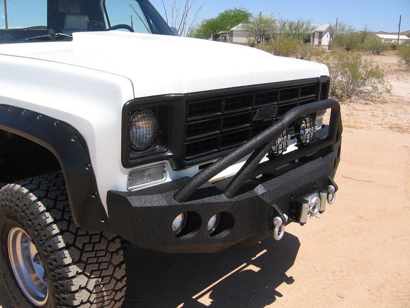 1973-1980 Chevrolet Blazer Front Bumper - Iron Bull BumpersFRONT IRON BUMPER