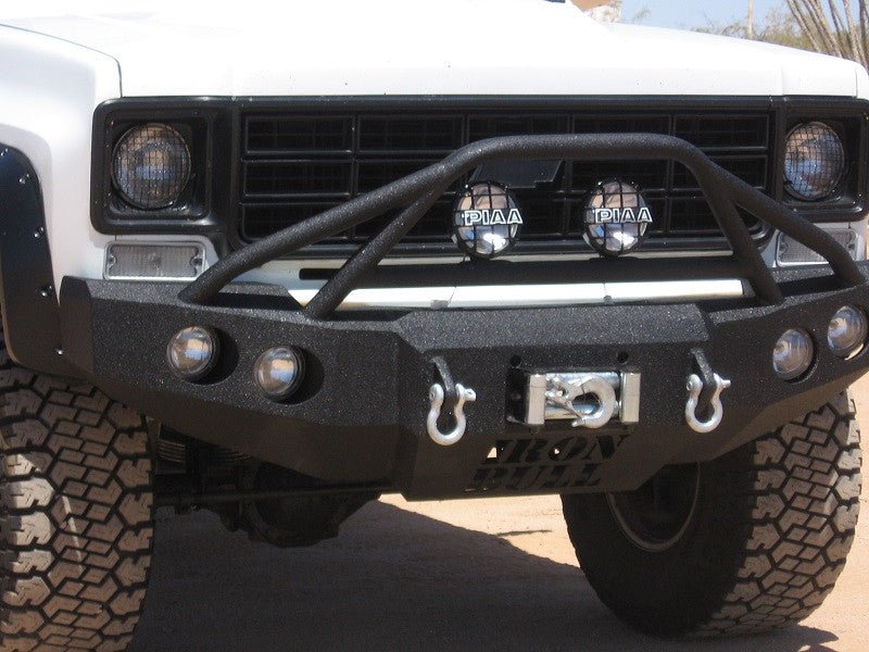 1973-1980 Chevrolet Blazer Front Bumper - Iron Bull BumpersFRONT IRON BUMPER