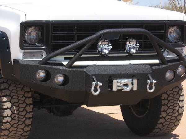 1973-1980 Chevrolet C10/C20/C30 K10/K20/K30 Front Bumper - Iron Bull BumpersFRONT IRON BUMPER