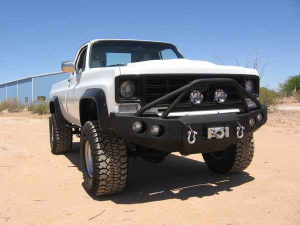 1973-1980 Chevrolet Silverado 2500/3500 Front Bumper - Iron Bull BumpersFRONT IRON BUMPER