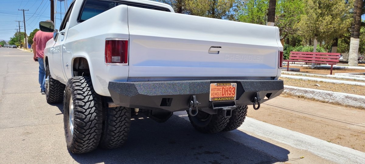 1973-1987 GMC Jimmy Rear Bumper - Iron Bull BumpersREAR IRON BUMPER