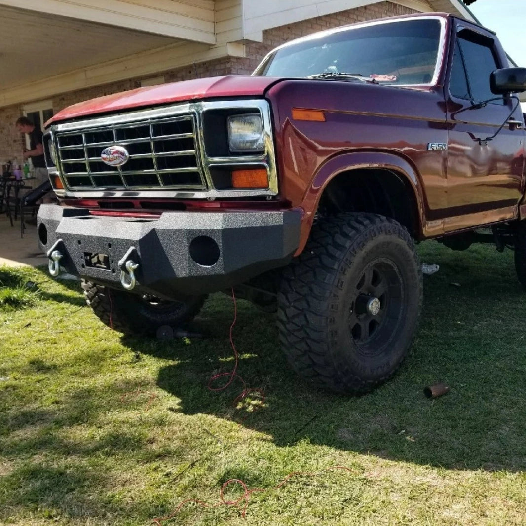 1980-1986 Ford F150 Front Bumper - Iron Bull BumpersFRONT IRON BUMPER