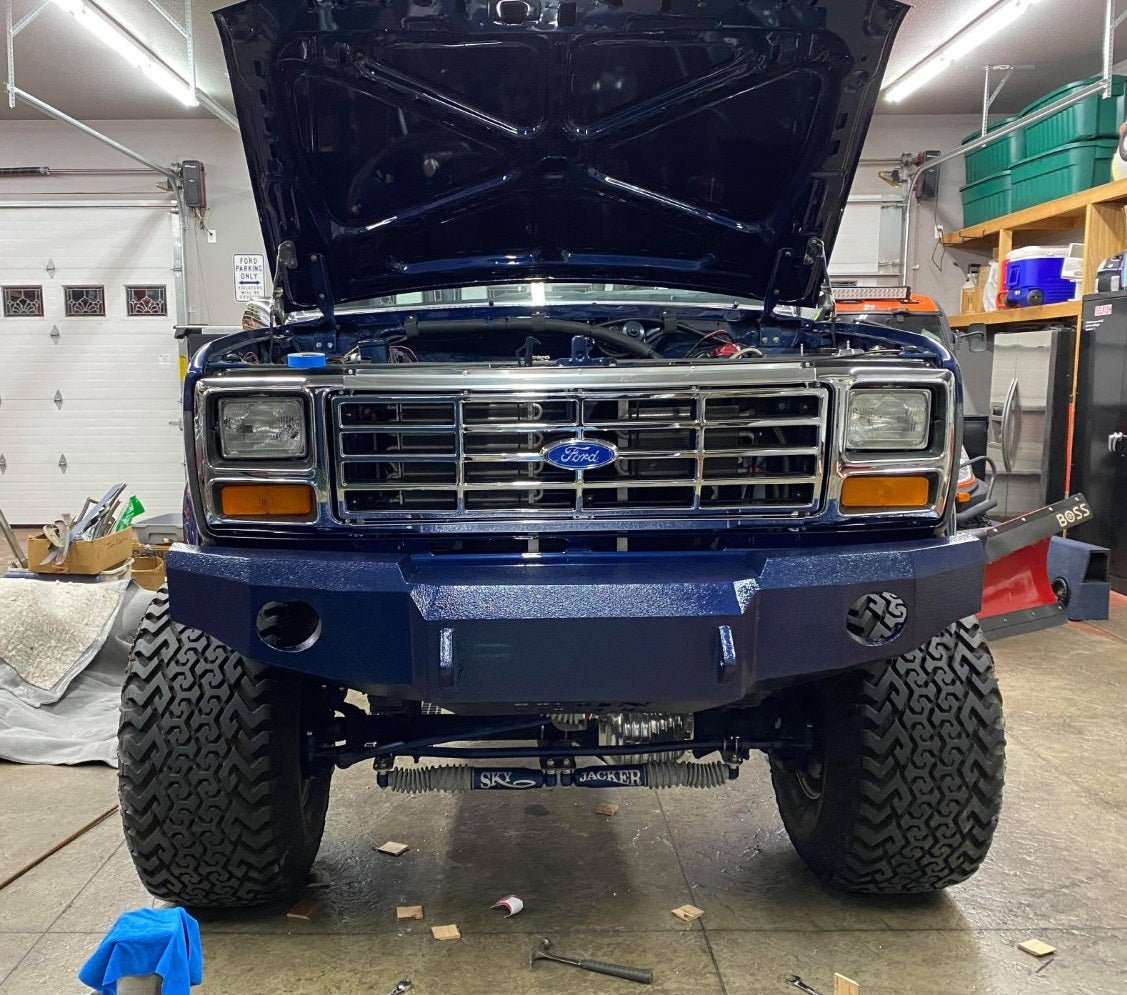1980-1986 Ford F250/350 Front Bumper - Iron Bull BumpersFRONT IRON BUMPER
