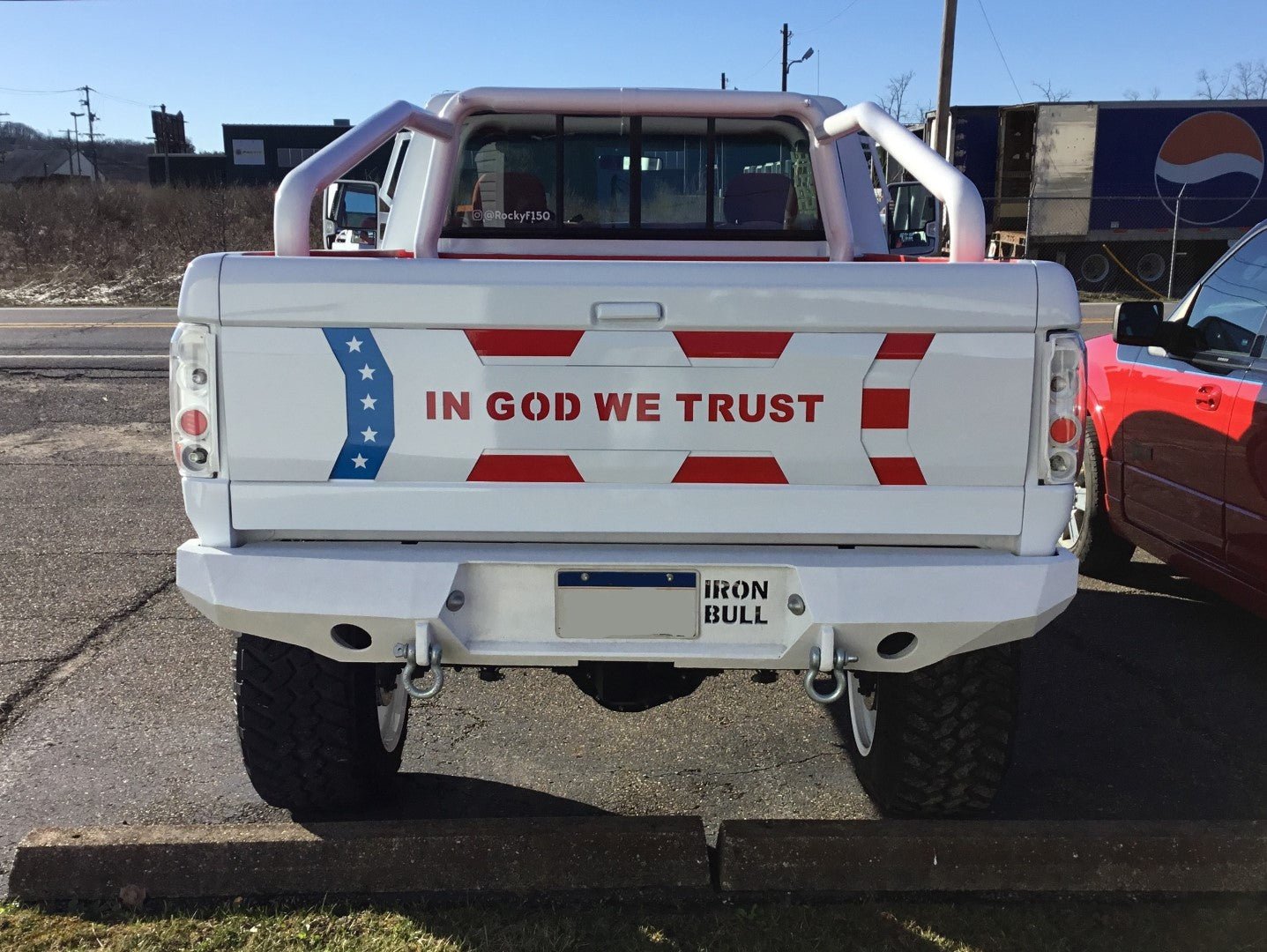 1980-1996 Ford F150 Rear Bumper - Iron Bull BumpersREAR IRON BUMPER