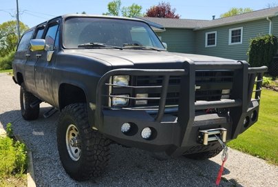 1981-1987 Chevrolet C10/C20/C30 K10/K20/K30 Front Bumper - Iron Bull BumpersFRONT IRON BUMPER