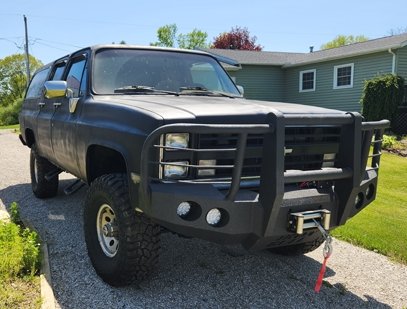 1981-1987 Chevrolet Silverado 2500/3500 Front Bumper - Iron Bull BumpersFRONT IRON BUMPER