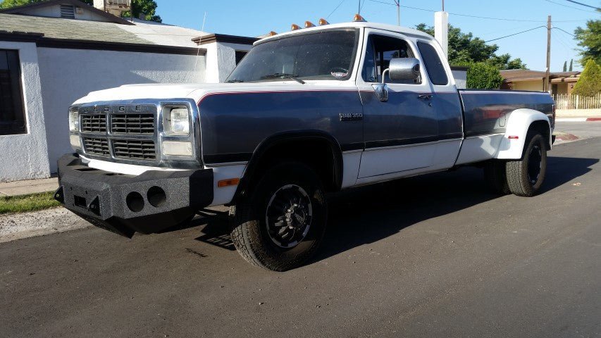 1981-1993 Dodge W150/D150 Front Bumper - Iron Bull BumpersFRONT IRON BUMPER