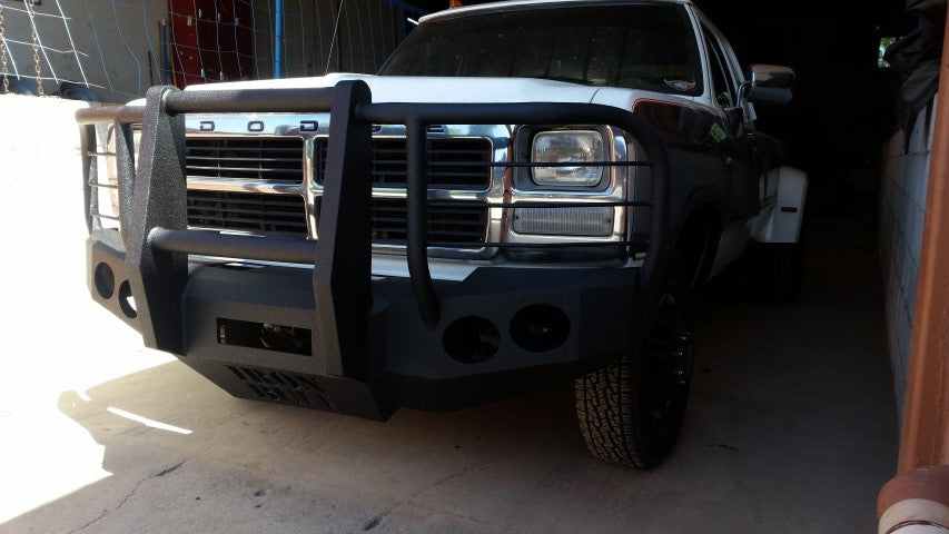 1981-1994 Dodge 2500/3500 Front Bumper - Iron Bull BumpersFRONT IRON BUMPER