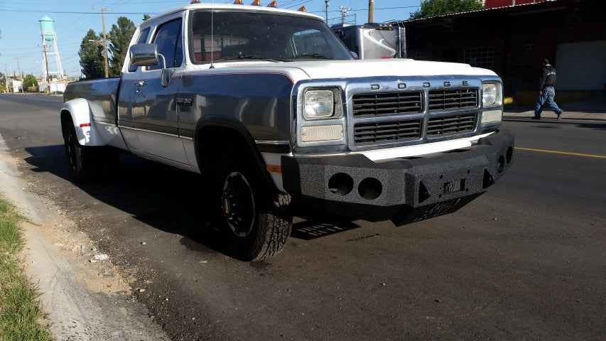 1981-1994 Dodge 2500/3500 Front Bumper - Iron Bull BumpersFRONT IRON BUMPER