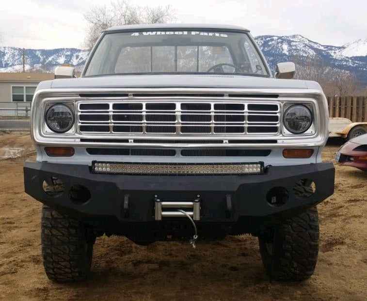 1981-1994 Dodge 2500/3500 Front Bumper - Iron Bull BumpersFRONT IRON BUMPER