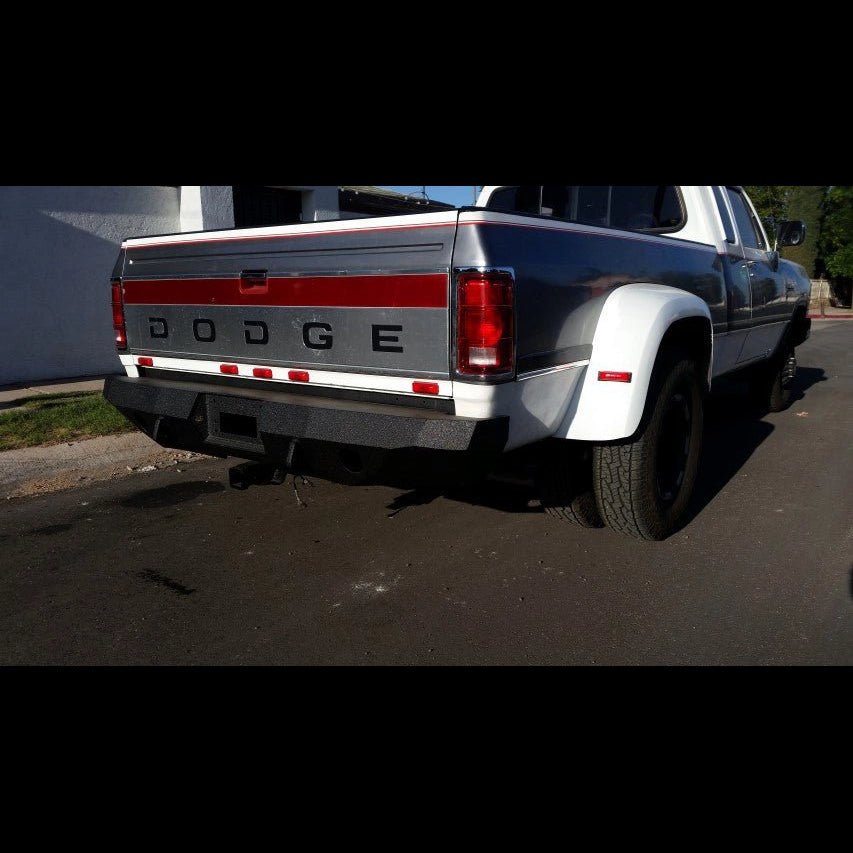 1981-1994 Dodge 2500/3500 Rear Bumper - Iron Bull BumpersREAR IRON BUMPER