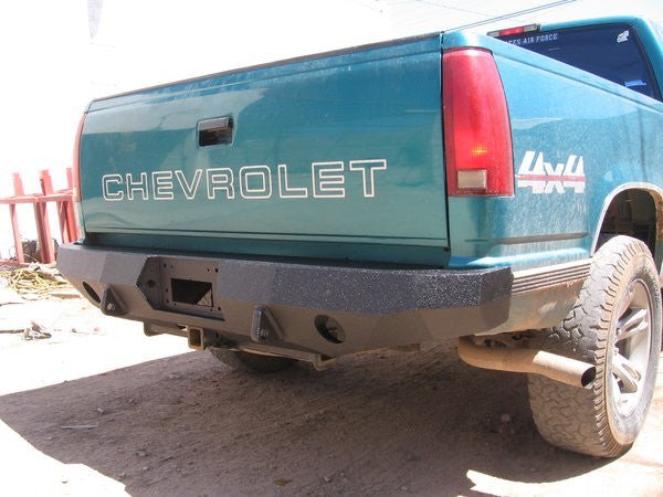 1988-1998 Chevrolet Silverado 1500 Rear Bumper - Iron Bull BumpersREAR IRON BUMPER