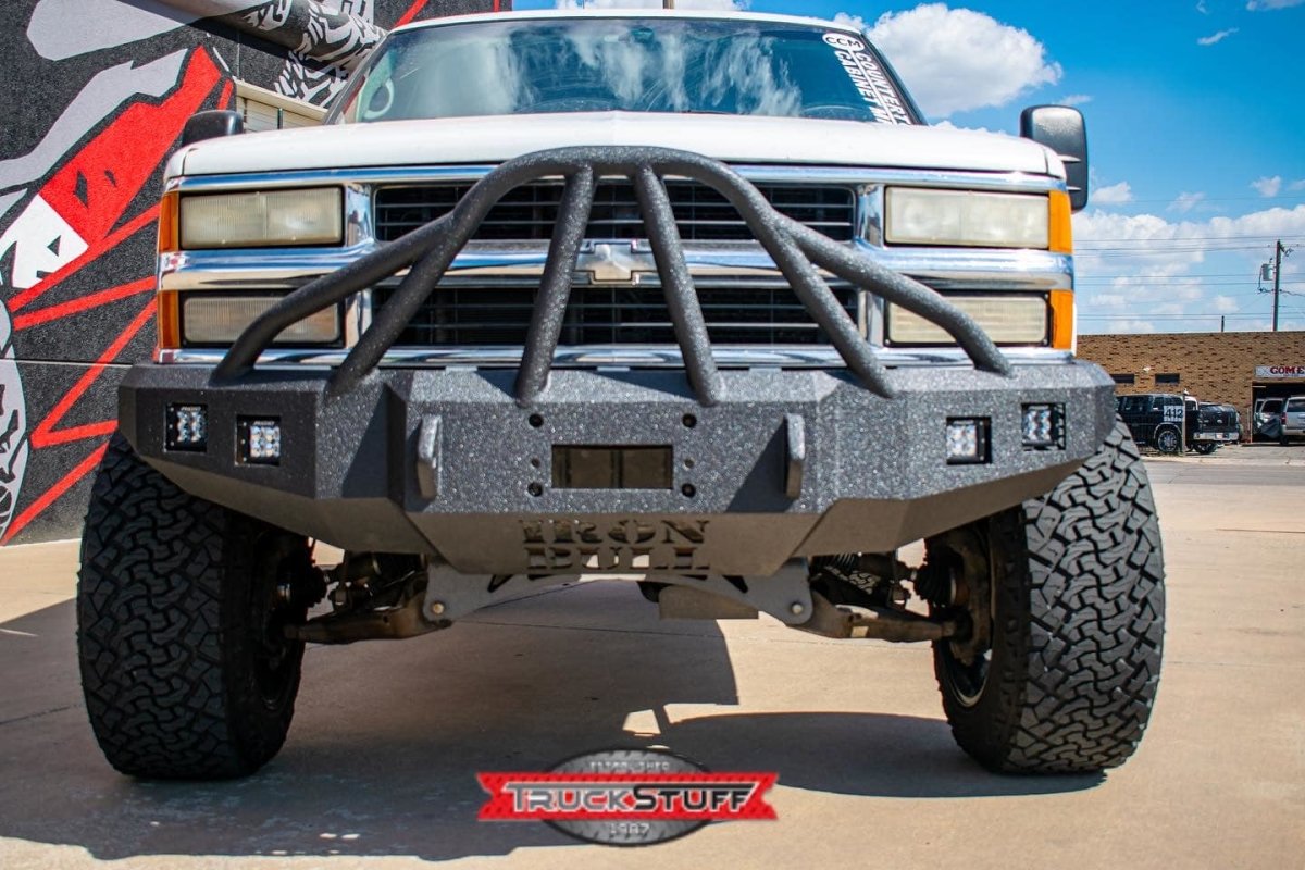 1988-1999 Chevrolet Silverado 2500/3500 Front Bumper - Iron Bull BumpersFRONT IRON BUMPER