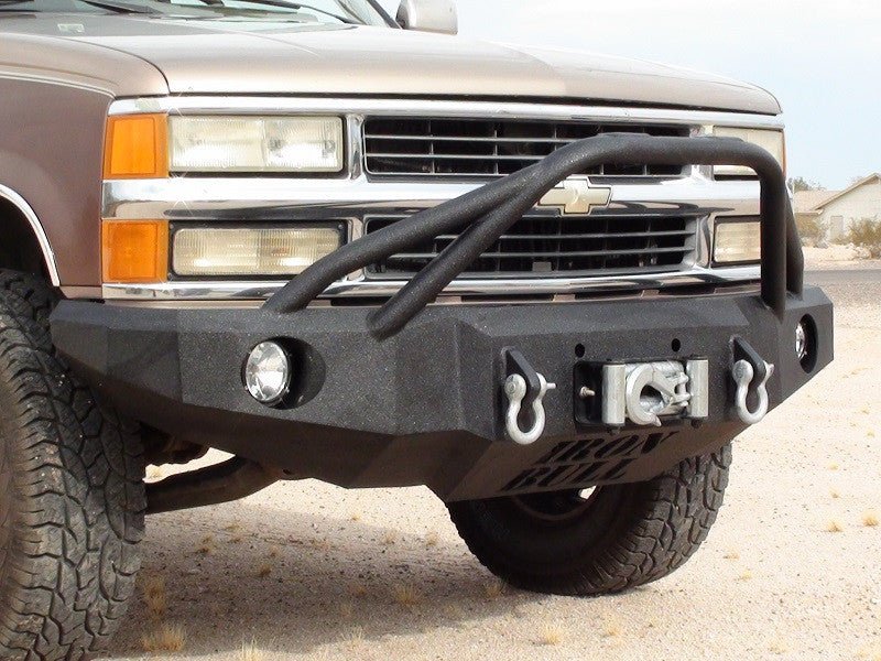 1988-1999 Chevrolet Silverado 2500/3500 Front Bumper - Iron Bull BumpersFRONT IRON BUMPER