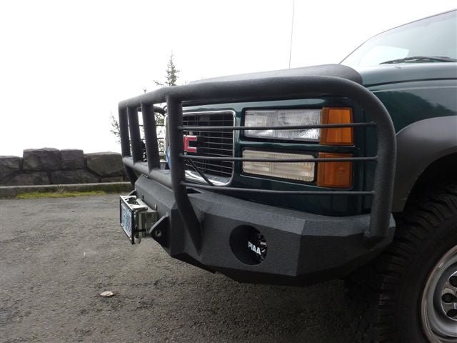 1988-2000 GMC Sierra 2500/3500 Front Bumper - Iron Bull BumpersFRONT IRON BUMPER