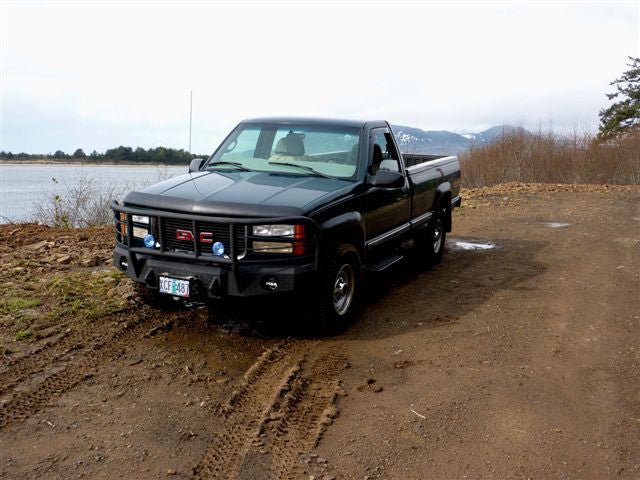 1988-2000 GMC Sierra 2500/3500 Front Bumper - Iron Bull BumpersFRONT IRON BUMPER