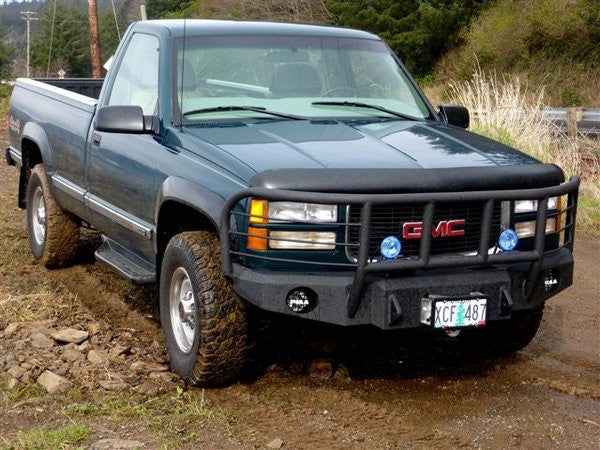 1988-2000 GMC Sierra 2500/3500 Front Bumper - Iron Bull BumpersFRONT IRON BUMPER