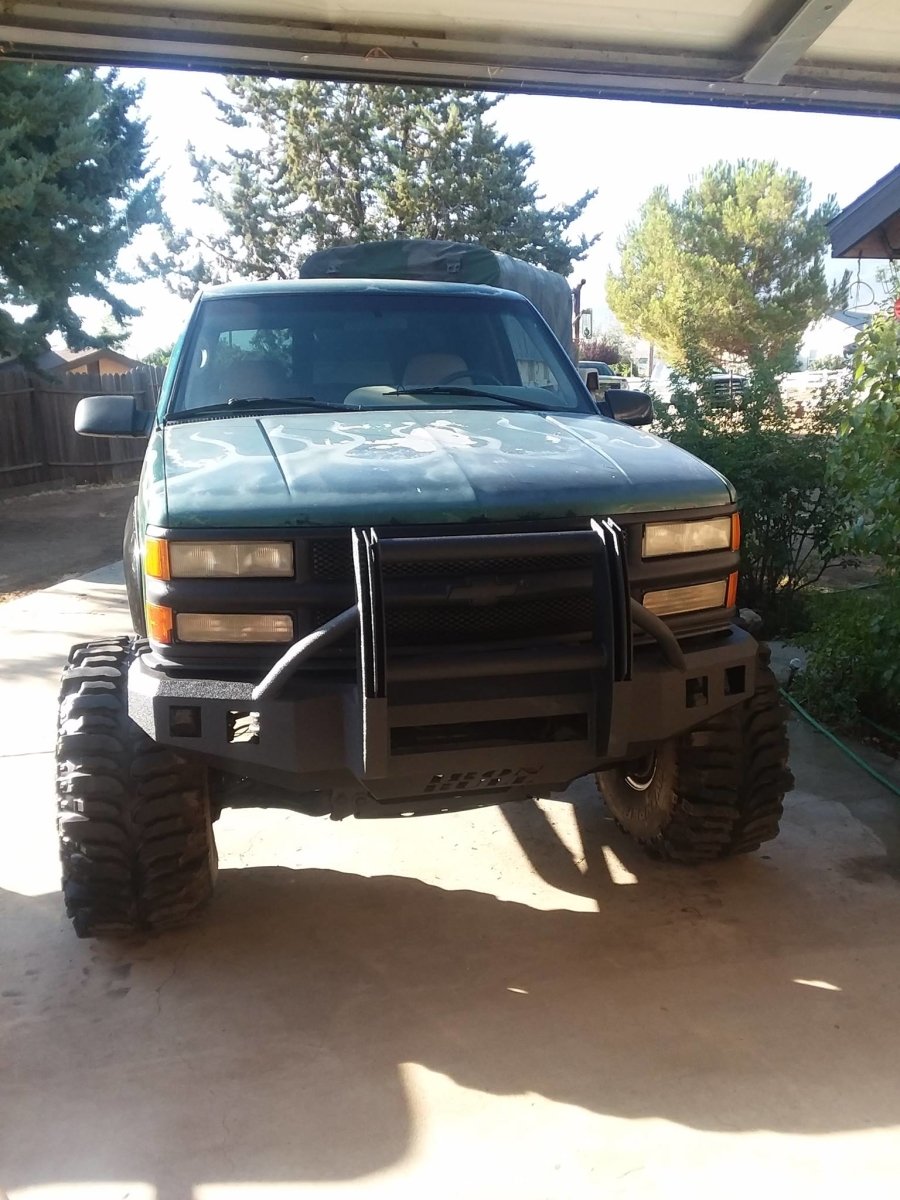 1992-1994 Chevrolet Blazer Front Bumper - Iron Bull BumpersFRONT IRON BUMPER