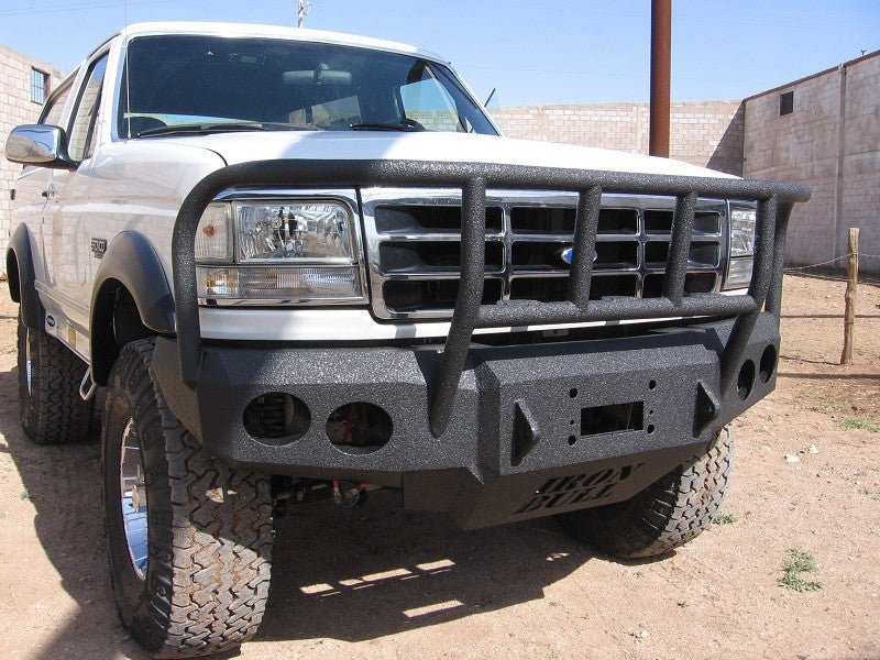 1992-1996 Ford Bronco Front Bumper - Iron Bull BumpersFRONT IRON BUMPER