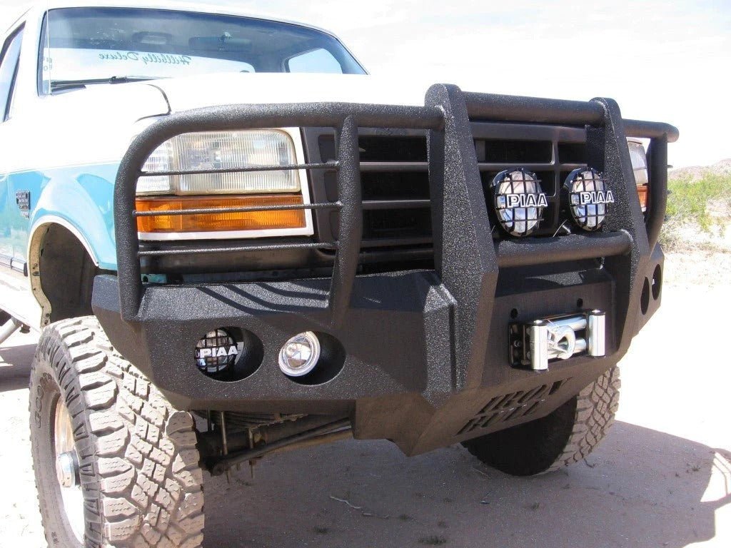 1992-1996 Ford Bronco Front Bumper - Iron Bull BumpersFRONT IRON BUMPER