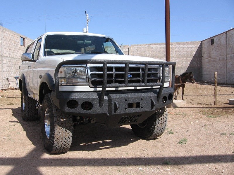 1992-1996 Ford Bronco Front Bumper - Iron Bull BumpersFRONT IRON BUMPER