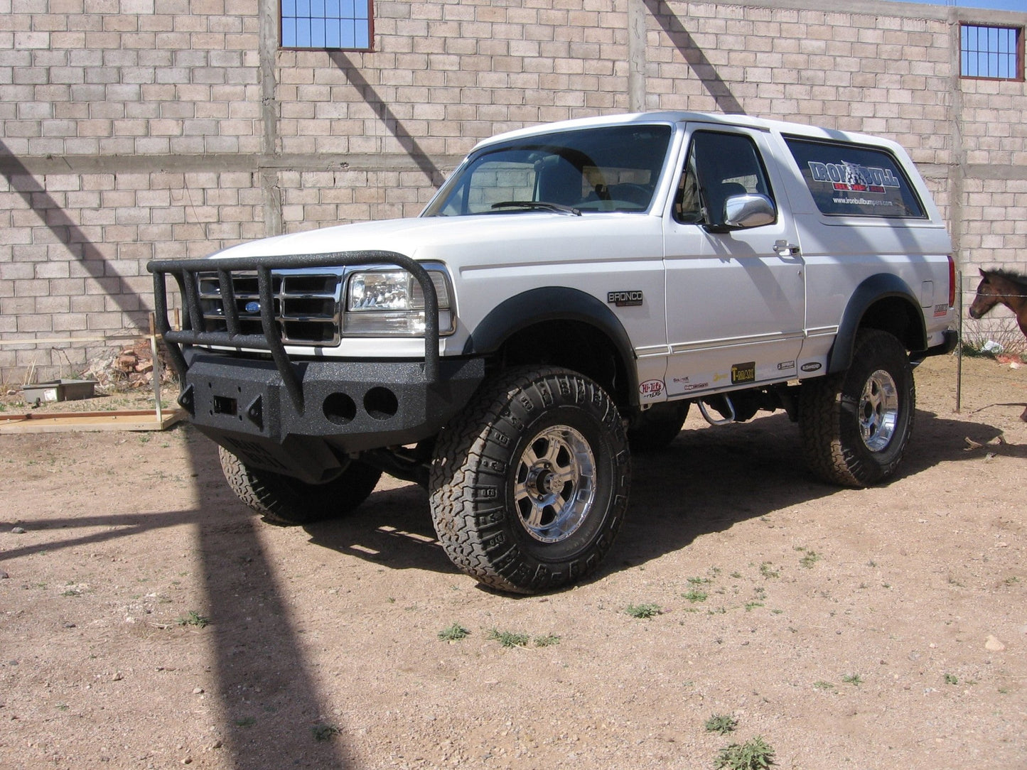 1992-1996 Ford Bronco Front Bumper - Iron Bull BumpersFRONT IRON BUMPER