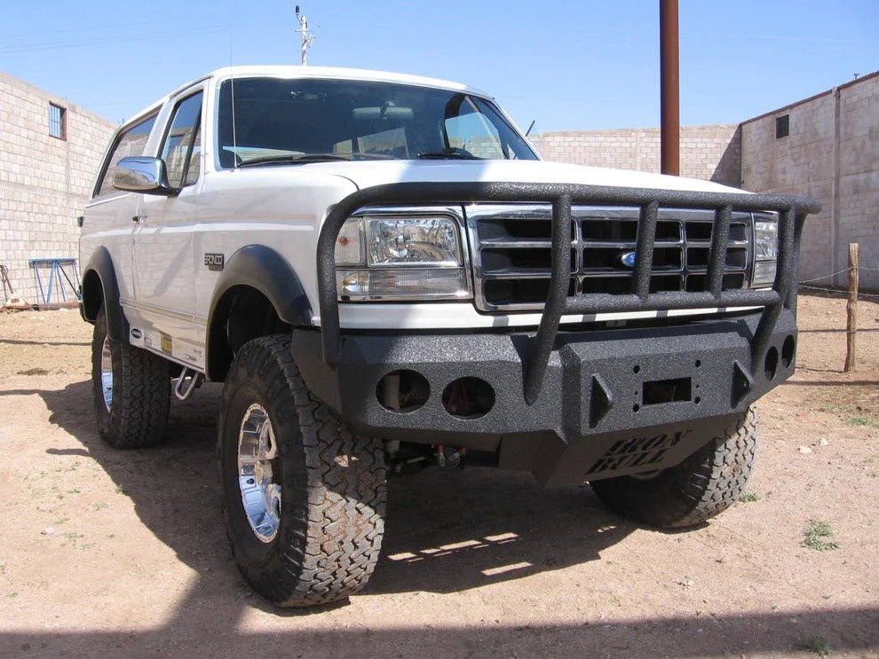 1992-1997 Ford F250/F350 Front Bumper - Iron Bull BumpersFRONT IRON BUMPER