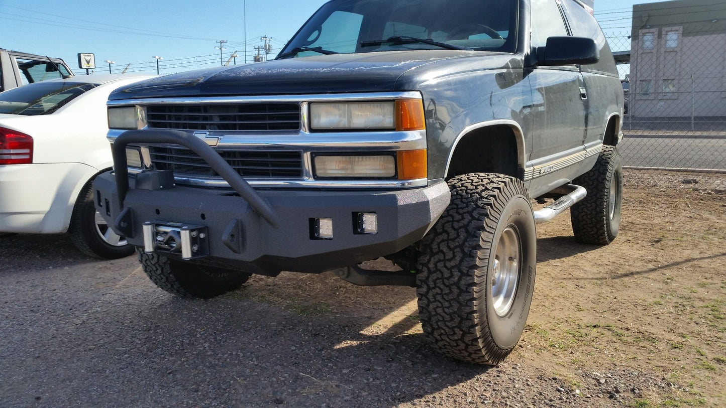 1992-2000 Chevrolet Tahoe/Suburban Front Bumper - Iron Bull BumpersFRONT IRON BUMPER