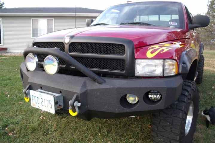 1994-2002 Dodge 2500/3500 Front Bumper - Iron Bull BumpersFRONT IRON BUMPER