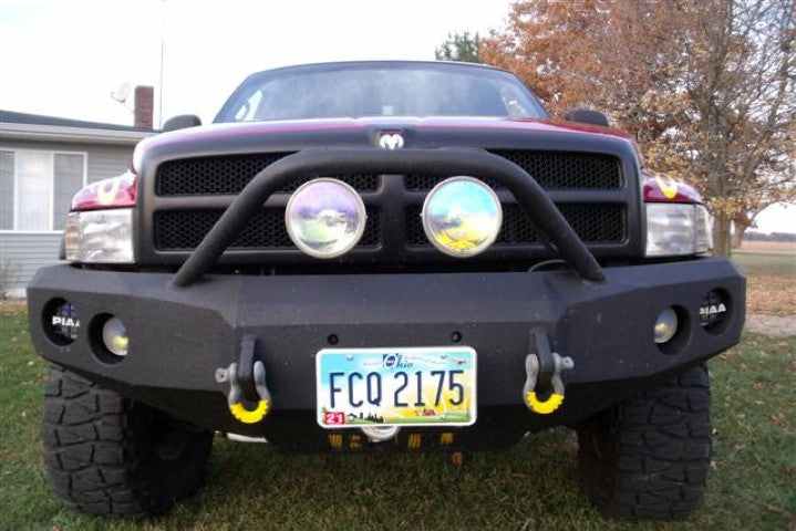 1994-2002 Dodge 2500/3500 Front Bumper - Iron Bull BumpersFRONT IRON BUMPER