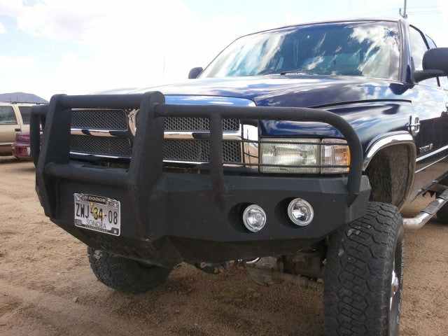 1994-2002 Dodge 2500/3500 Front Bumper - Iron Bull BumpersFRONT IRON BUMPER