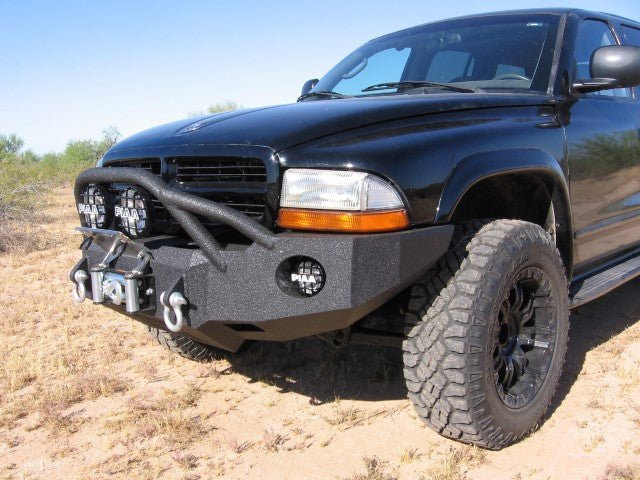 1997-2003 Dodge Durango Front Bumper - Iron Bull BumpersFRONT IRON BUMPER