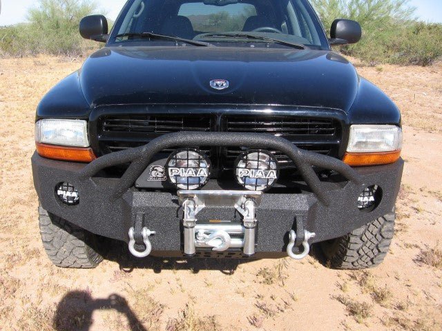 1997-2003 Dodge Durango Front Bumper - Iron Bull BumpersFRONT IRON BUMPER