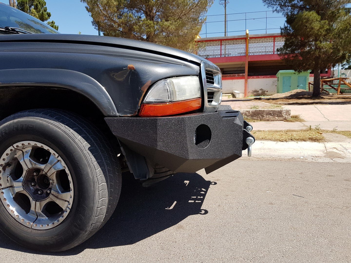 1997-2003 Dodge Durango Front Bumper - Iron Bull BumpersFRONT IRON BUMPER