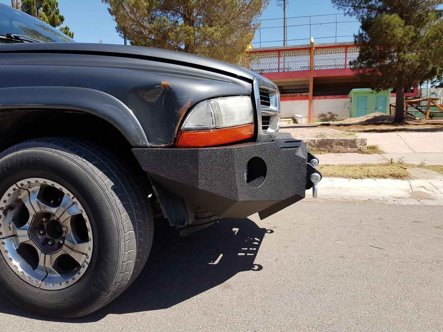 1997-2004 Dodge Dakota Front Bumper - Iron Bull BumpersFRONT IRON BUMPER