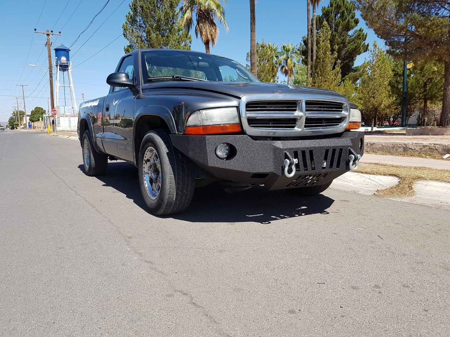 1997-2004 Dodge Dakota Front Bumper - Iron Bull BumpersFRONT IRON BUMPER