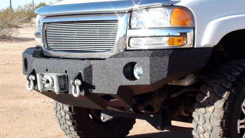 1999-2002 GMC Sierra 1500 Front Bumper (5 OR 6 LUG ONLY) - Iron Bull BumpersFRONT IRON BUMPER