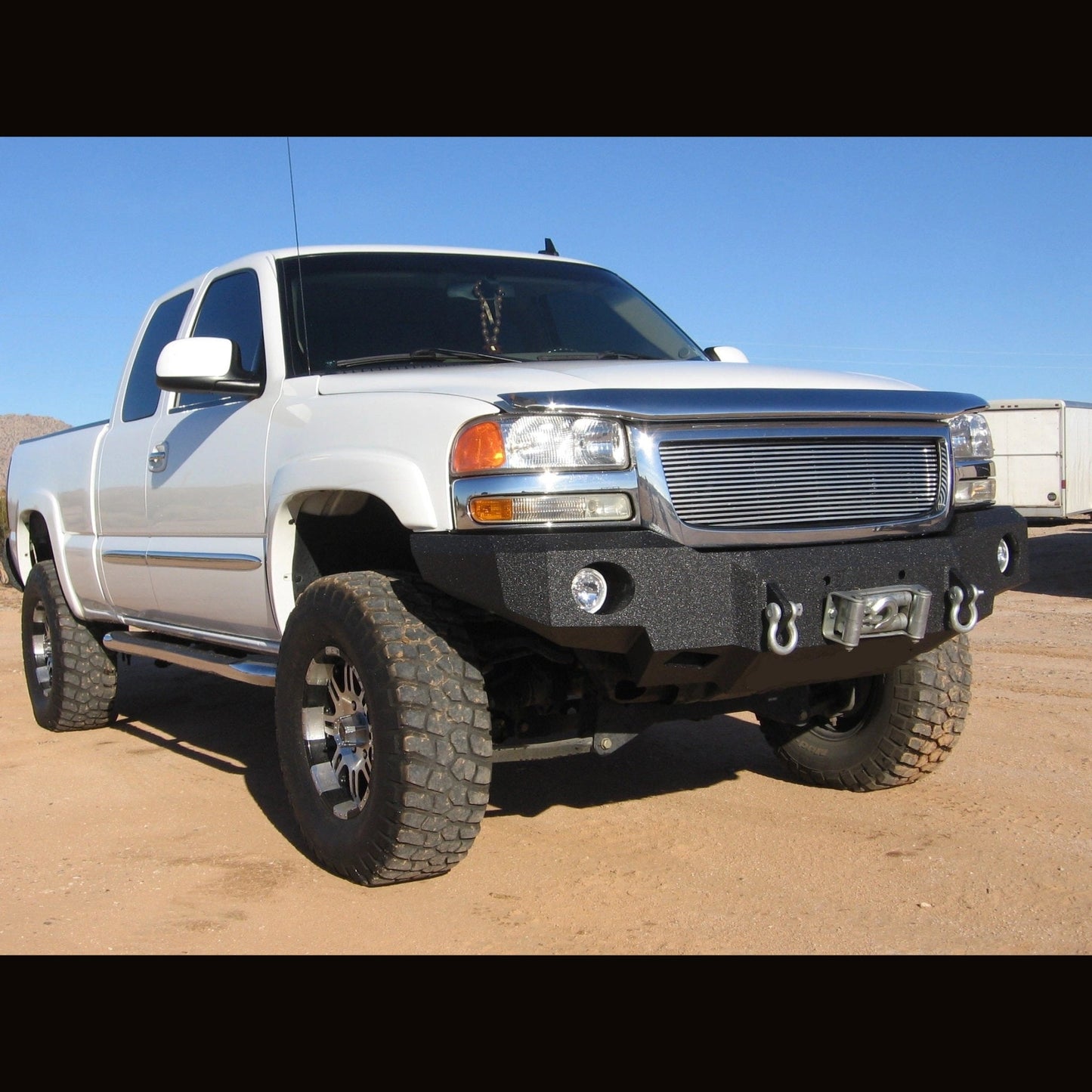 1999-2002 GMC Sierra 1500 Front Bumper (5 OR 6 LUG ONLY) - Iron Bull BumpersFRONT IRON BUMPER