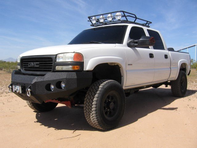 1999-2002 GMC Sierra 2500/3500 Front Bumper - Iron Bull BumpersFRONT IRON BUMPER