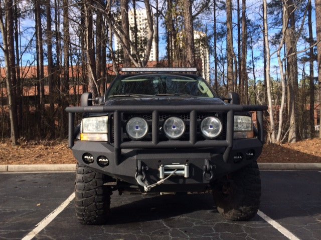 1999-2004 Ford Excursion Front Bumper - Iron Bull BumpersFRONT IRON BUMPER