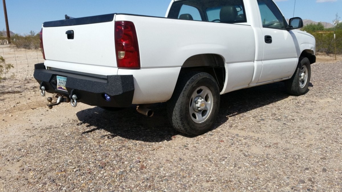 1999-2007 Chevrolet Silverado 1500 Rear Bumper - Iron Bull BumpersREAR IRON BUMPER