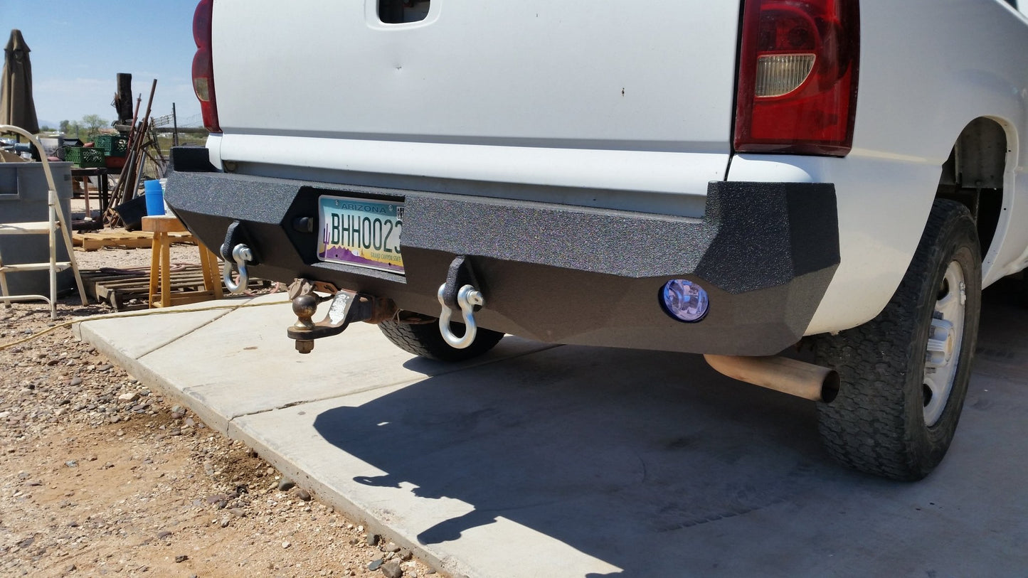 1999-2007 Chevrolet Silverado 1500/2500/3500 Rear Bumper - Iron Bull BumpersREAR IRON BUMPER